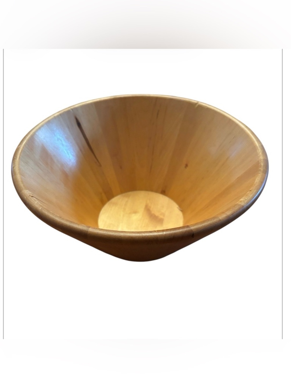 IKEA | Light Heavy Wooden Bowl | Decor Minimalist Kitchen Boho Storage Hippie